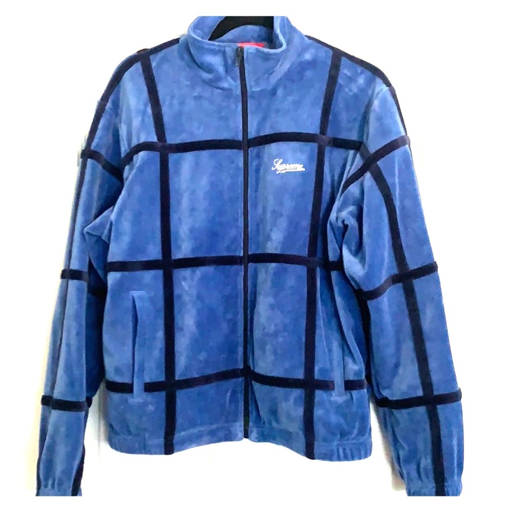 Supreme Grid Taping Velour Jacket